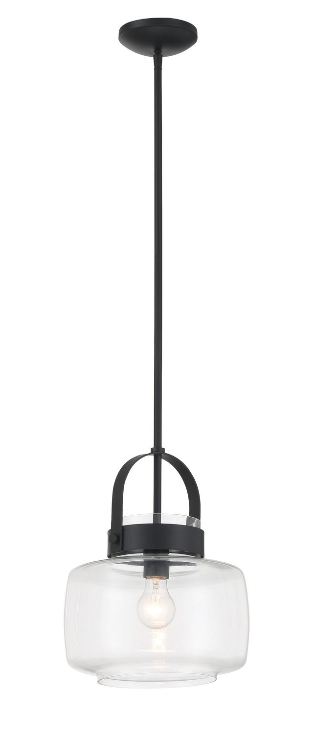 One Light Pendant<br /><span style="color:#4AB0CE;">Entrega: 4-10 dias en USA</span><br /><span style="color:#4AB0CE;font-size:60%;">PREGUNTE POR ENTREGA EN PANAMA</span><br />Collection: WickGlow<br />Finish: Dark Matte Black