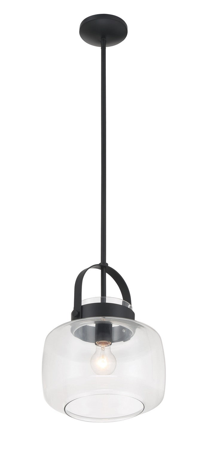 One Light Pendant<br /><span style="color:#4AB0CE;">Entrega: 4-10 dias en USA</span><br /><span style="color:#4AB0CE;font-size:60%;">PREGUNTE POR ENTREGA EN PANAMA</span><br />Collection: WickGlow<br />Finish: Dark Matte Black