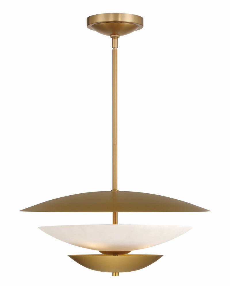 Four Light Pendant<br /><span style="color:#4AB0CE;">Entrega: 4-10 dias en USA</span><br /><span style="color:#4AB0CE;font-size:60%;">PREGUNTE POR ENTREGA EN PANAMA</span><br />Collection: Solara<br />Finish: Legacy Brass