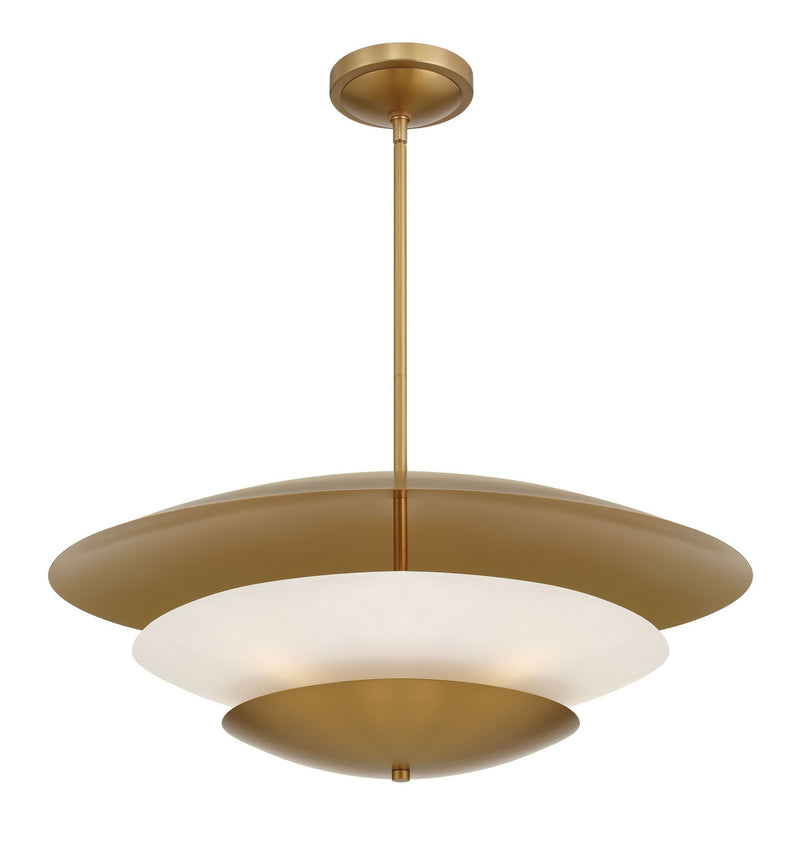 Five Light Pendant<br /><span style="color:#4AB0CE;">Entrega: 4-10 dias en USA</span><br /><span style="color:#4AB0CE;font-size:60%;">PREGUNTE POR ENTREGA EN PANAMA</span><br />Collection: Solara<br />Finish: Legacy Brass