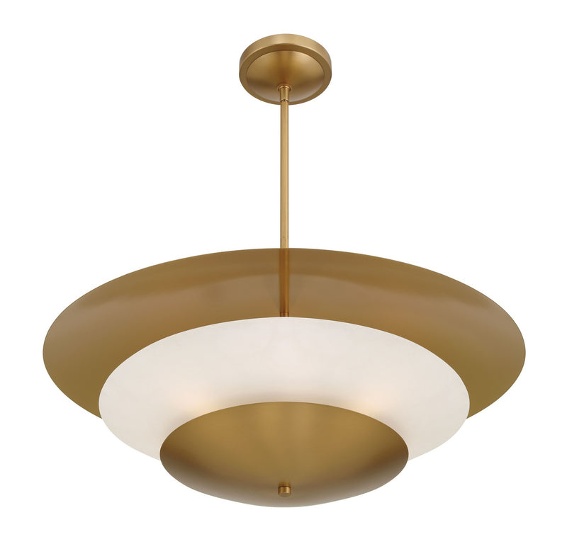 Five Light Pendant<br /><span style="color:#4AB0CE;">Entrega: 4-10 dias en USA</span><br /><span style="color:#4AB0CE;font-size:60%;">PREGUNTE POR ENTREGA EN PANAMA</span><br />Collection: Solara<br />Finish: Legacy Brass