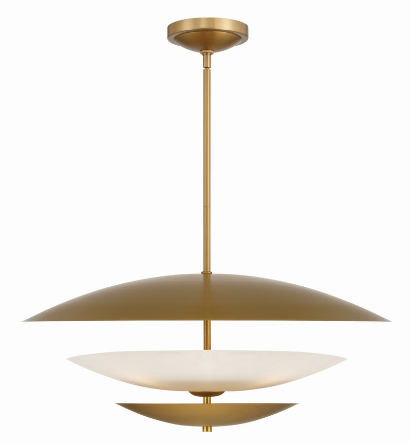 Five Light Pendant<br /><span style="color:#4AB0CE;">Entrega: 4-10 dias en USA</span><br /><span style="color:#4AB0CE;font-size:60%;">PREGUNTE POR ENTREGA EN PANAMA</span><br />Collection: Solara<br />Finish: Legacy Brass