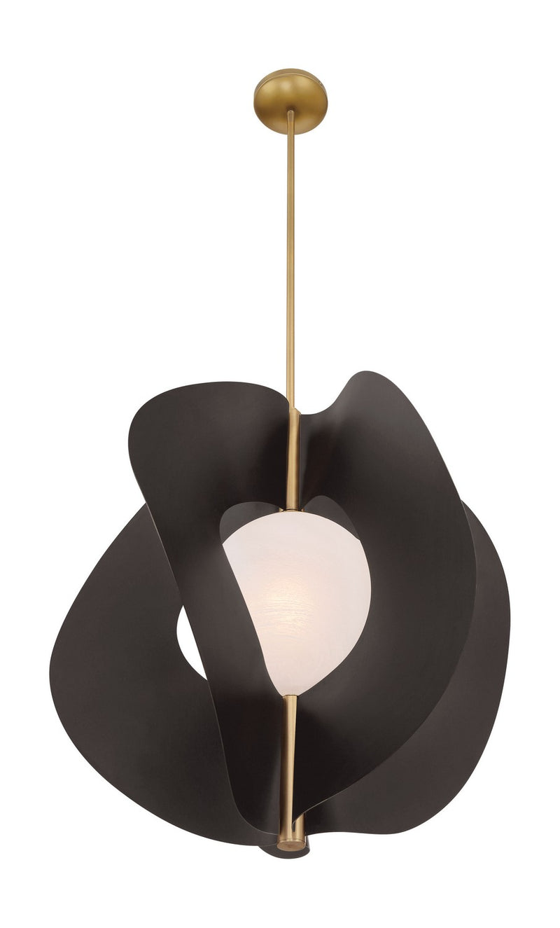 One Light Pendant<br /><span style="color:#4AB0CE;">Entrega: 4-10 dias en USA</span><br /><span style="color:#4AB0CE;font-size:60%;">PREGUNTE POR ENTREGA EN PANAMA</span><br />Collection: Gloria<br />Finish: Dark Bronze