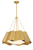 Four Light Pendant<br /><span style="color:#4AB0CE;">Entrega: 4-10 dias en USA</span><br /><span style="color:#4AB0CE;font-size:60%;">PREGUNTE POR ENTREGA EN PANAMA</span><br />Collection: Waveform<br />Finish: Legacy Brass