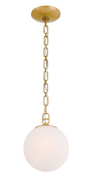 One Light Pendant<br /><span style="color:#4AB0CE;">Entrega: 4-10 dias en USA</span><br /><span style="color:#4AB0CE;font-size:60%;">PREGUNTE POR ENTREGA EN PANAMA</span><br />Collection: Marbelle<br />Finish: Legacy Brass