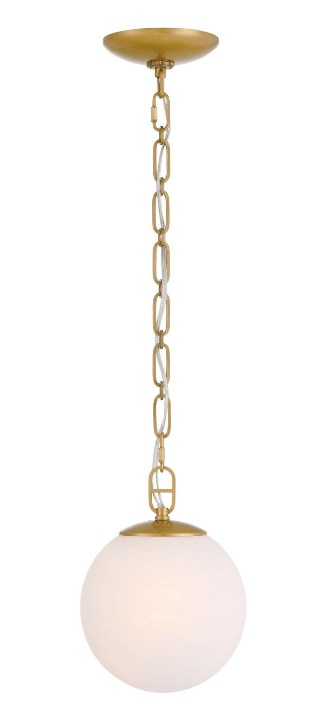 One Light Pendant<br /><span style="color:#4AB0CE;">Entrega: 4-10 dias en USA</span><br /><span style="color:#4AB0CE;font-size:60%;">PREGUNTE POR ENTREGA EN PANAMA</span><br />Collection: Marbelle<br />Finish: Legacy Brass