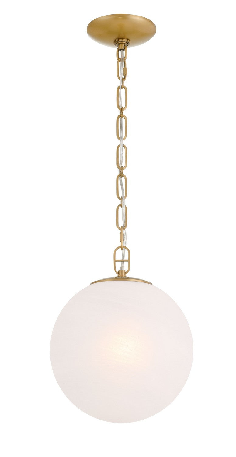 One Light Pendant<br /><span style="color:#4AB0CE;">Entrega: 4-10 dias en USA</span><br /><span style="color:#4AB0CE;font-size:60%;">PREGUNTE POR ENTREGA EN PANAMA</span><br />Collection: Marbelle<br />Finish: Legacy Brass