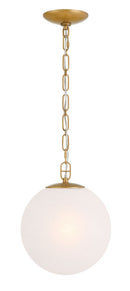 One Light Pendant<br /><span style="color:#4AB0CE;">Entrega: 4-10 dias en USA</span><br /><span style="color:#4AB0CE;font-size:60%;">PREGUNTE POR ENTREGA EN PANAMA</span><br />Collection: Marbelle<br />Finish: Legacy Brass