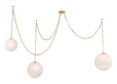 Three Light Pendant<br /><span style="color:#4AB0CE;">Entrega: 9-10 semanas en USA</span><br /><span style="color:#4AB0CE;font-size:60%;">PREGUNTE POR ENTREGA EN PANAMA</span><br />Collection: Marbelle<br />Finish: Legacy Brass