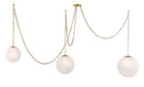 Three Light Pendant<br /><span style="color:#4AB0CE;">Entrega: 9-10 semanas en USA</span><br /><span style="color:#4AB0CE;font-size:60%;">PREGUNTE POR ENTREGA EN PANAMA</span><br />Collection: Marbelle<br />Finish: Legacy Brass
