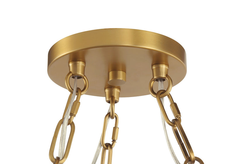 Three Light Pendant<br /><span style="color:#4AB0CE;">Entrega: 5-6 semanas en USA</span><br /><span style="color:#4AB0CE;font-size:60%;">PREGUNTE POR ENTREGA EN PANAMA</span><br />Collection: Marbelle<br />Finish: Legacy Brass