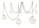 Five Light Pendant<br /><span style="color:#4AB0CE;">Entrega: 2-3 semanas en USA</span><br /><span style="color:#4AB0CE;font-size:60%;">PREGUNTE POR ENTREGA EN PANAMA</span><br />Collection: Marbelle<br />Finish: Legacy Brass
