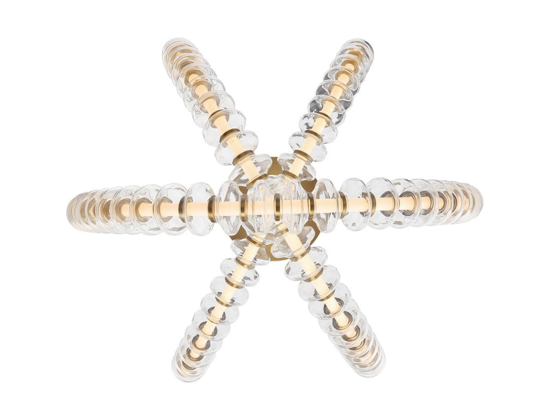 LED Flush Mount<br /><span style="color:#4AB0CE;">Entrega: 2-3 semanas en USA</span><br /><span style="color:#4AB0CE;font-size:60%;">PREGUNTE POR ENTREGA EN PANAMA</span><br />Collection: Pearl<br />Finish: Legacy Brass