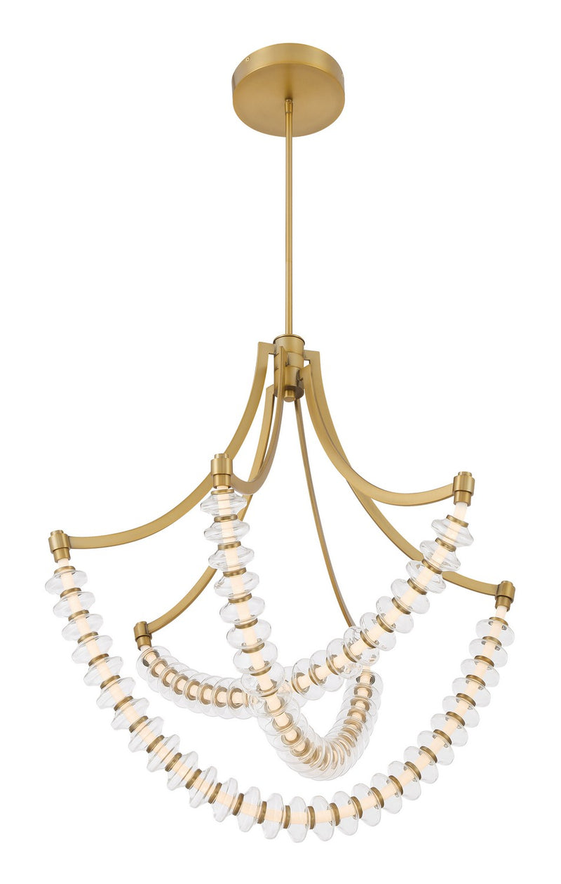 LED Chandelier<br /><span style="color:#4AB0CE;">Entrega: 2-3 semanas en USA</span><br /><span style="color:#4AB0CE;font-size:60%;">PREGUNTE POR ENTREGA EN PANAMA</span><br />Collection: Pearl<br />Finish: Legacy Brass