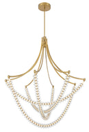 LED Chandelier<br /><span style="color:#4AB0CE;">Entrega: 4-10 dias en USA</span><br /><span style="color:#4AB0CE;font-size:60%;">PREGUNTE POR ENTREGA EN PANAMA</span><br />Collection: Pearl<br />Finish: Legacy Brass