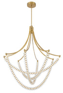 LED Chandelier<br /><span style="color:#4AB0CE;">Entrega: 4-10 dias en USA</span><br /><span style="color:#4AB0CE;font-size:60%;">PREGUNTE POR ENTREGA EN PANAMA</span><br />Collection: Pearl<br />Finish: Legacy Brass