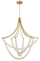 LED Chandelier<br /><span style="color:#4AB0CE;">Entrega: 4-10 dias en USA</span><br /><span style="color:#4AB0CE;font-size:60%;">PREGUNTE POR ENTREGA EN PANAMA</span><br />Collection: Pearl<br />Finish: Legacy Brass
