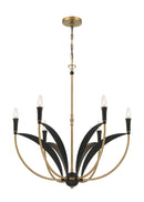 Six Light Chandelier<br /><span style="color:#4AB0CE;">Entrega: 4-10 dias en USA</span><br /><span style="color:#4AB0CE;font-size:60%;">PREGUNTE POR ENTREGA EN PANAMA</span><br />Collection: Miller<br />Finish: Legacy Brass