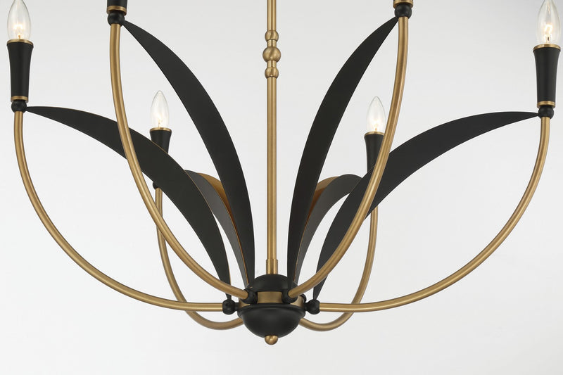 Six Light Chandelier<br /><span style="color:#4AB0CE;">Entrega: 4-10 dias en USA</span><br /><span style="color:#4AB0CE;font-size:60%;">PREGUNTE POR ENTREGA EN PANAMA</span><br />Collection: Miller<br />Finish: Legacy Brass