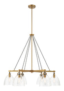 Six Light Chandelier<br /><span style="color:#4AB0CE;">Entrega: 4-10 dias en USA</span><br /><span style="color:#4AB0CE;font-size:60%;">PREGUNTE POR ENTREGA EN PANAMA</span><br />Collection: Sommersby<br />Finish: Legacy Brass