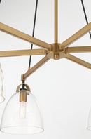 Minka-Lavery - 5716-876 - Six Light Chandelier - Sommersby - Legacy Brass