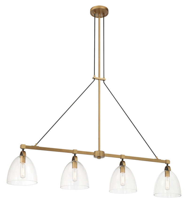 Four Light Island Pendant<br /><span style="color:#4AB0CE;">Entrega: 4-10 dias en USA</span><br /><span style="color:#4AB0CE;font-size:60%;">PREGUNTE POR ENTREGA EN PANAMA</span><br />Collection: Sommersby<br />Finish: Legacy Brass