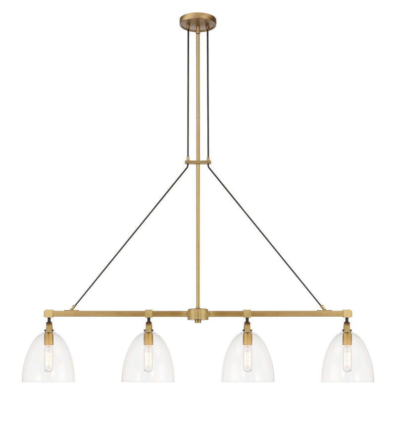 Four Light Island Pendant<br /><span style="color:#4AB0CE;">Entrega: 4-10 dias en USA</span><br /><span style="color:#4AB0CE;font-size:60%;">PREGUNTE POR ENTREGA EN PANAMA</span><br />Collection: Sommersby<br />Finish: Legacy Brass