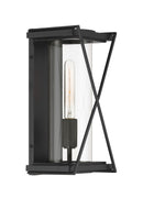 One Light Outdoor Wall Sconce<br /><span style="color:#4AB0CE;">Entrega: 4-10 dias en USA</span><br /><span style="color:#4AB0CE;font-size:60%;">PREGUNTE POR ENTREGA EN PANAMA</span><br />Collection: Rockhill<br />Finish: Dark Matte Black