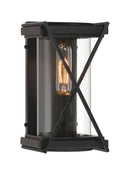 One Light Outdoor Wall Sconce<br /><span style="color:#4AB0CE;">Entrega: 4-10 dias en USA</span><br /><span style="color:#4AB0CE;font-size:60%;">PREGUNTE POR ENTREGA EN PANAMA</span><br />Collection: Rockhill<br />Finish: Dark Matte Black