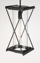 One Light Outdoor Pendant<br /><span style="color:#4AB0CE;">Entrega: 4-10 dias en USA</span><br /><span style="color:#4AB0CE;font-size:60%;">PREGUNTE POR ENTREGA EN PANAMA</span><br />Collection: Rockhill<br />Finish: Dark Matte Black