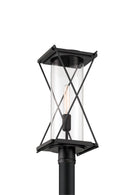 One Light Outdoor Post Mount<br /><span style="color:#4AB0CE;">Entrega: 4-10 dias en USA</span><br /><span style="color:#4AB0CE;font-size:60%;">PREGUNTE POR ENTREGA EN PANAMA</span><br />Collection: Rockhill<br />Finish: Dark Matte Black