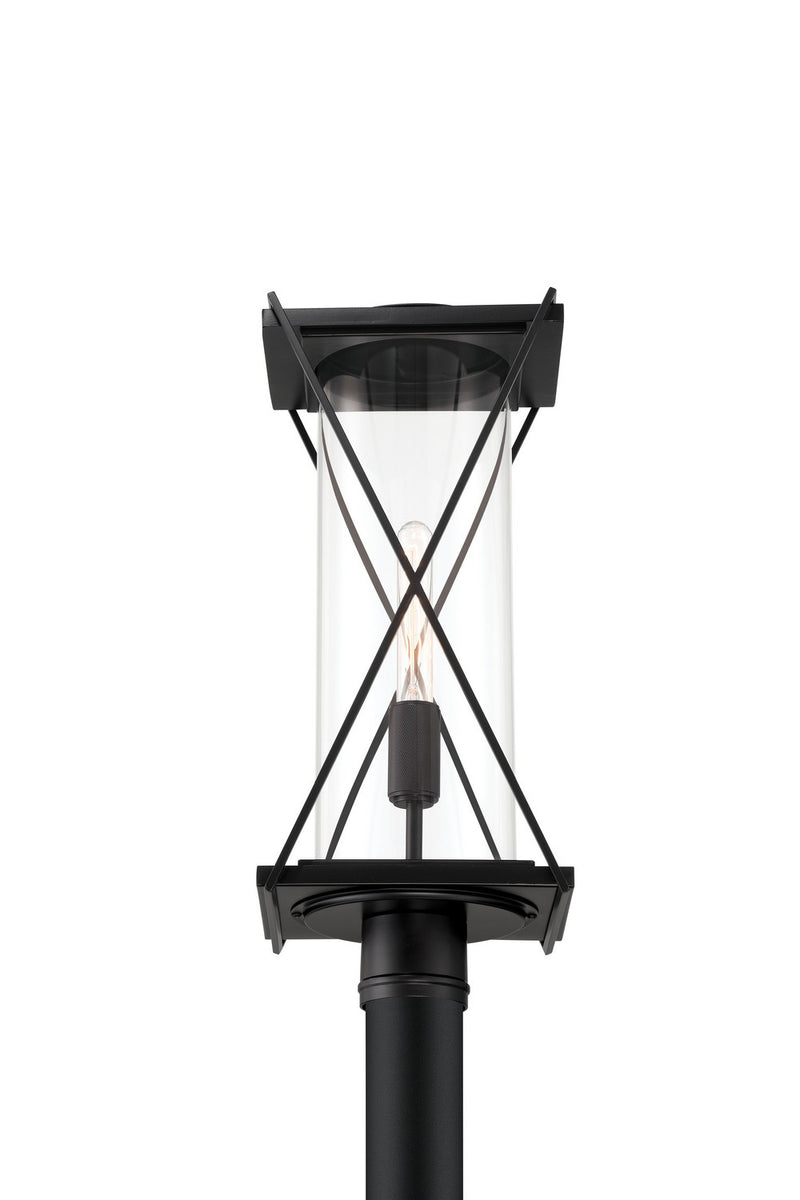 One Light Outdoor Post Mount<br /><span style="color:#4AB0CE;">Entrega: 4-10 dias en USA</span><br /><span style="color:#4AB0CE;font-size:60%;">PREGUNTE POR ENTREGA EN PANAMA</span><br />Collection: Rockhill<br />Finish: Dark Matte Black