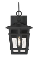 One Light Outdoor Wall Sconce<br /><span style="color:#4AB0CE;">Entrega: 4-10 dias en USA</span><br /><span style="color:#4AB0CE;font-size:60%;">PREGUNTE POR ENTREGA EN PANAMA</span><br />Collection: Fieldstone<br />Finish: Sand Coal Black