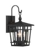Three Light Outdoor Wall Sconce<br /><span style="color:#4AB0CE;">Entrega: 4-10 dias en USA</span><br /><span style="color:#4AB0CE;font-size:60%;">PREGUNTE POR ENTREGA EN PANAMA</span><br />Collection: Fieldstone<br />Finish: Sand Coal Black