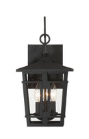 Three Light Outdoor Wall Sconce<br /><span style="color:#4AB0CE;">Entrega: 4-10 dias en USA</span><br /><span style="color:#4AB0CE;font-size:60%;">PREGUNTE POR ENTREGA EN PANAMA</span><br />Collection: Fieldstone<br />Finish: Sand Coal Black