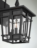 Three Light Outdoor Wall Sconce<br /><span style="color:#4AB0CE;">Entrega: 4-10 dias en USA</span><br /><span style="color:#4AB0CE;font-size:60%;">PREGUNTE POR ENTREGA EN PANAMA</span><br />Collection: Fieldstone<br />Finish: Sand Coal Black