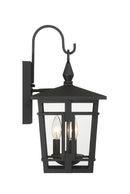Minka-Lavery - 77901-66 - Three Light Outdoor Wall Sconce - Fieldstone - Sand Coal Black
