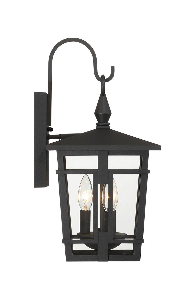 Minka-Lavery - 77901-66 - Three Light Outdoor Wall Sconce - Fieldstone - Sand Coal Black