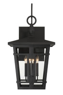 Four Light Outdoor Wall Sconce<br /><span style="color:#4AB0CE;">Entrega: 4-10 dias en USA</span><br /><span style="color:#4AB0CE;font-size:60%;">PREGUNTE POR ENTREGA EN PANAMA</span><br />Collection: Fieldstone<br />Finish: Sand Coal Black