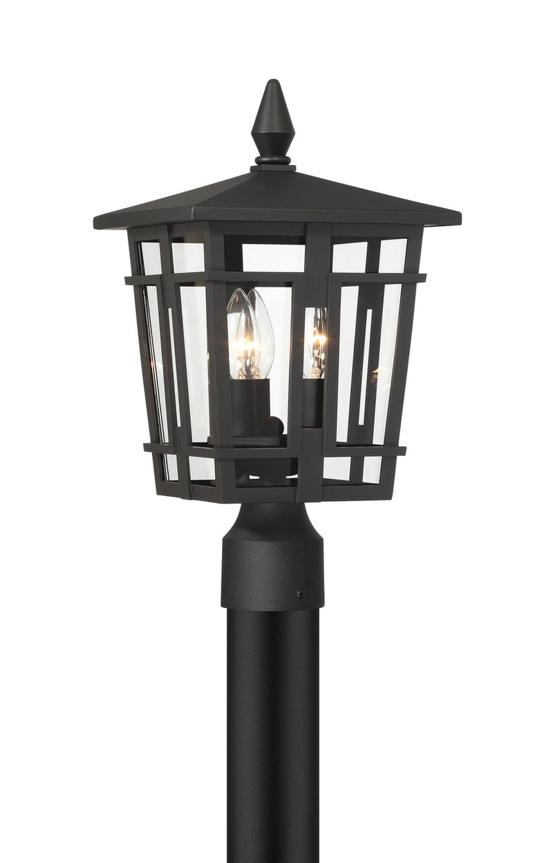 Three Light Outdoor Post Mount<br /><span style="color:#4AB0CE;">Entrega: 4-10 dias en USA</span><br /><span style="color:#4AB0CE;font-size:60%;">PREGUNTE POR ENTREGA EN PANAMA</span><br />Collection: Fieldstone<br />Finish: Sand Coal Black
