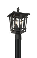 Three Light Outdoor Post Mount<br /><span style="color:#4AB0CE;">Entrega: 4-10 dias en USA</span><br /><span style="color:#4AB0CE;font-size:60%;">PREGUNTE POR ENTREGA EN PANAMA</span><br />Collection: Fieldstone<br />Finish: Sand Coal Black