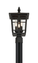 Three Light Outdoor Post Mount<br /><span style="color:#4AB0CE;">Entrega: 4-10 dias en USA</span><br /><span style="color:#4AB0CE;font-size:60%;">PREGUNTE POR ENTREGA EN PANAMA</span><br />Collection: Fieldstone<br />Finish: Sand Coal Black