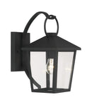 One Light Outdoor Wall Sconce<br /><span style="color:#4AB0CE;">Entrega: 4-10 dias en USA</span><br /><span style="color:#4AB0CE;font-size:60%;">PREGUNTE POR ENTREGA EN PANAMA</span><br />Collection: Parkside<br />Finish: Sand Coal Black