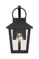 One Light Outdoor Wall Sconce<br /><span style="color:#4AB0CE;">Entrega: 4-10 dias en USA</span><br /><span style="color:#4AB0CE;font-size:60%;">PREGUNTE POR ENTREGA EN PANAMA</span><br />Collection: Parkside<br />Finish: Sand Coal Black