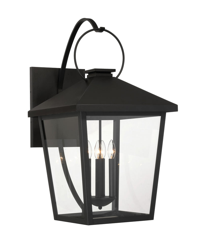 Four Light Outdoor Wall Sconce<br /><span style="color:#4AB0CE;">Entrega: 4-10 dias en USA</span><br /><span style="color:#4AB0CE;font-size:60%;">PREGUNTE POR ENTREGA EN PANAMA</span><br />Collection: Parkside<br />Finish: Sand Coal Black