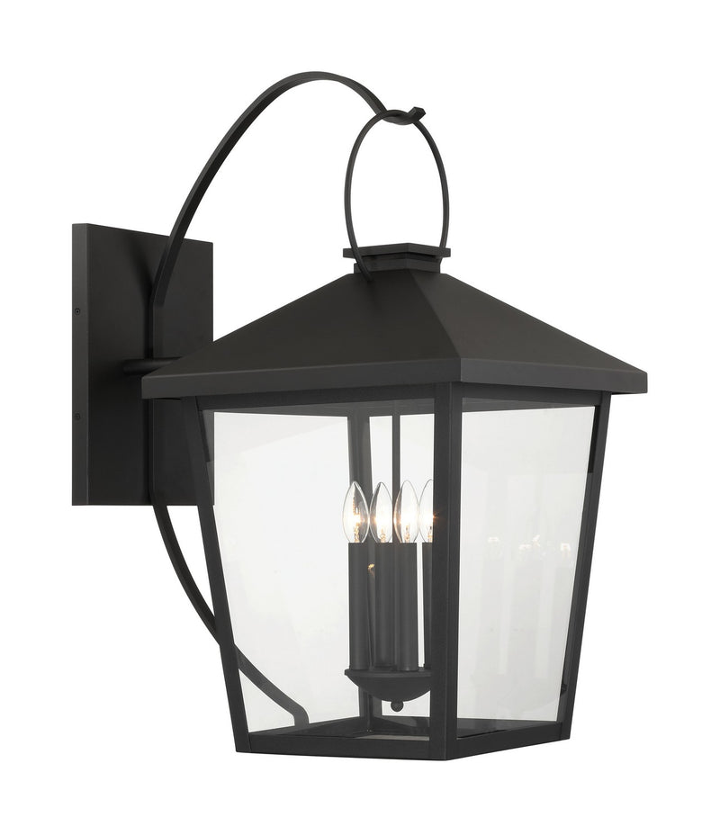 Four Light Outdoor Wall Sconce<br /><span style="color:#4AB0CE;">Entrega: 4-10 dias en USA</span><br /><span style="color:#4AB0CE;font-size:60%;">PREGUNTE POR ENTREGA EN PANAMA</span><br />Collection: Parkside<br />Finish: Sand Coal Black