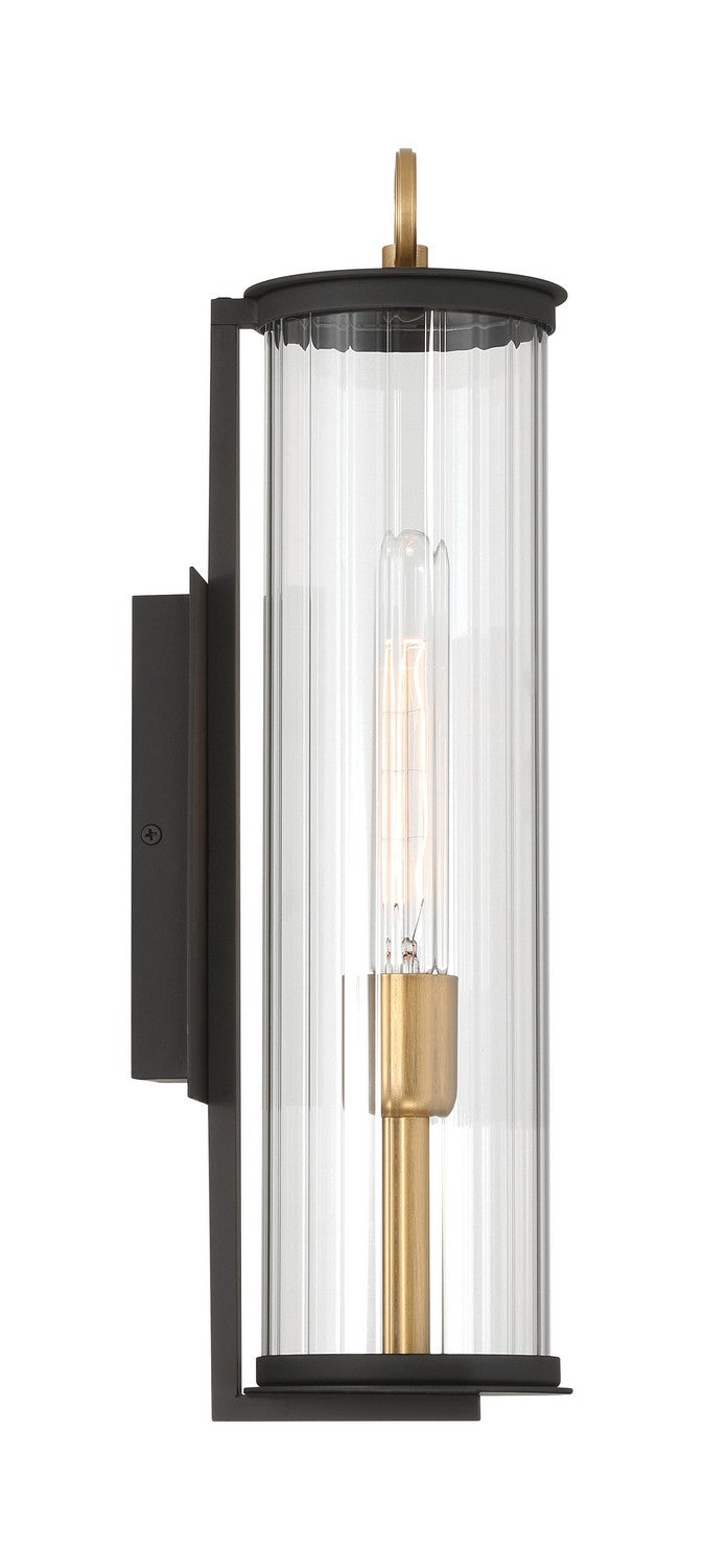 Minka-Lavery - 79001-734 - One Light Outdoor Wall Sconce - Cara - Dark Matte Black