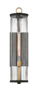 One Light Outdoor Wall Sconce<br /><span style="color:#4AB0CE;">Entrega: 4-10 dias en USA</span><br /><span style="color:#4AB0CE;font-size:60%;">PREGUNTE POR ENTREGA EN PANAMA</span><br />Collection: Cara<br />Finish: Dark Matte Black
