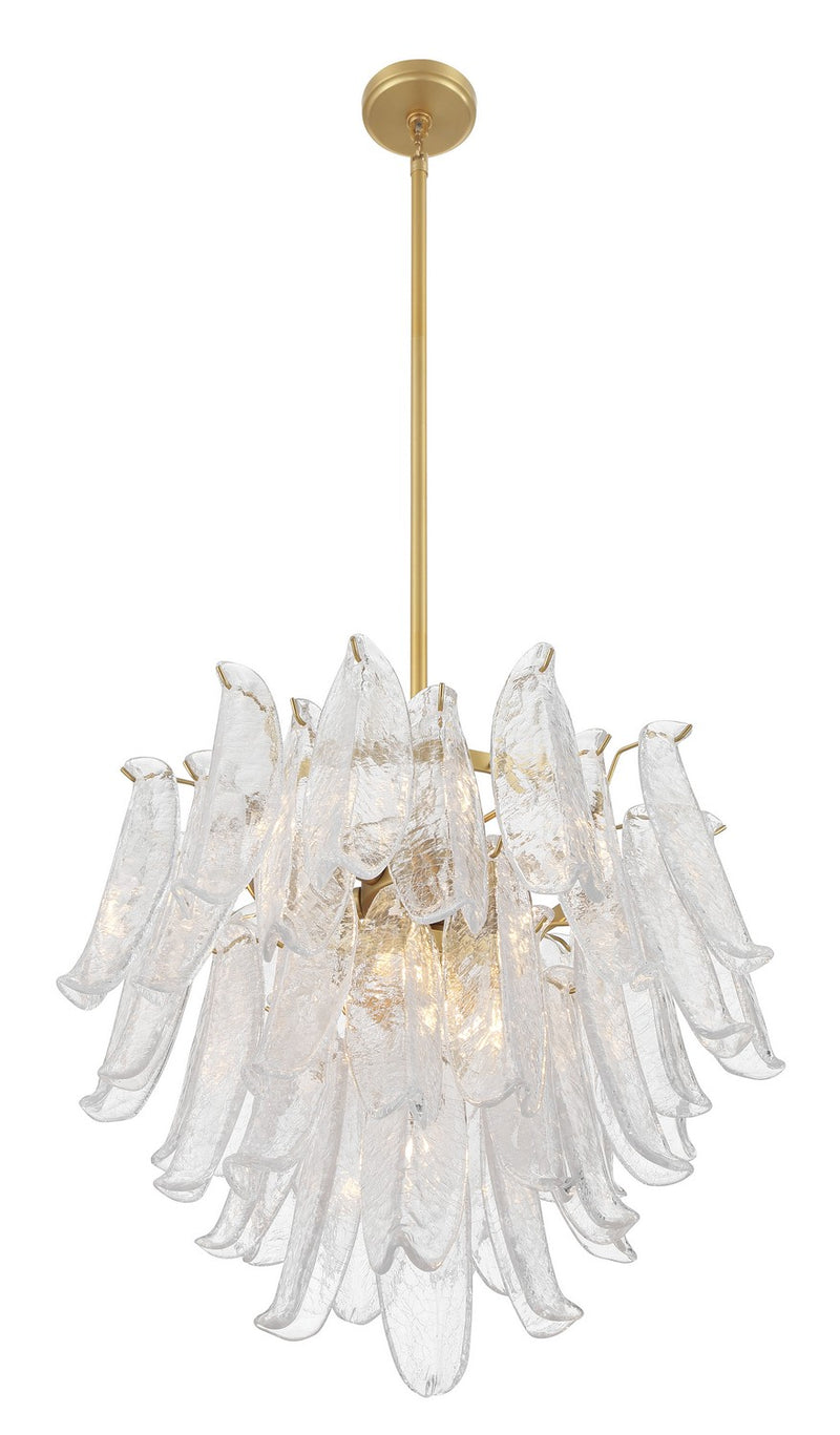Nine Light Chandelier<br /><span style="color:#4AB0CE;">Entrega: 4-10 dias en USA</span><br /><span style="color:#4AB0CE;font-size:60%;">PREGUNTE POR ENTREGA EN PANAMA</span><br />Collection: Regent<br />Finish: Legacy Brass