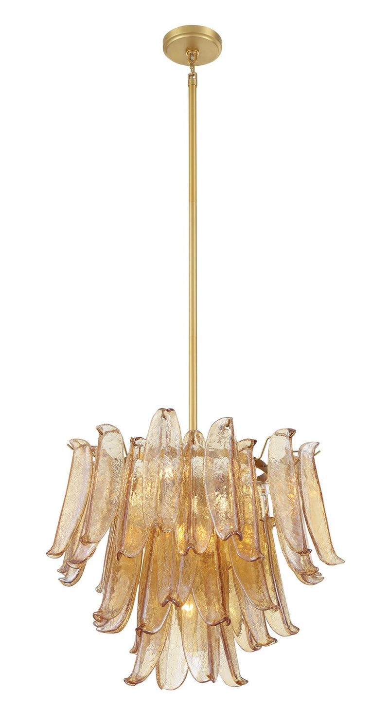 Nine Light Chandelier<br /><span style="color:#4AB0CE;">Entrega: 4-10 dias en USA</span><br /><span style="color:#4AB0CE;font-size:60%;">PREGUNTE POR ENTREGA EN PANAMA</span><br />Collection: Regent<br />Finish: Legacy Brass